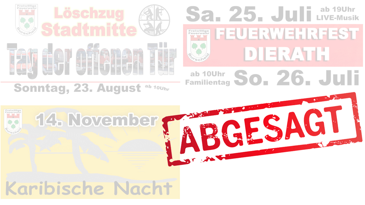 Für 2020 sind alle öffentlichen Veranstaltungen abgesagt