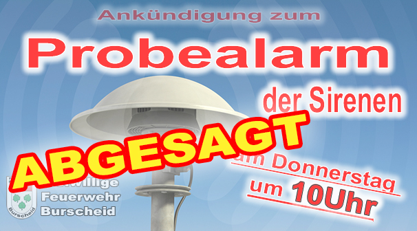 Warntag in NRW abgesagt - März 2020