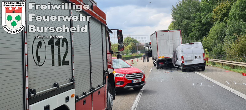 Tödlicher Verkehrsunfall am 01. September auf der A1 bei Burscheid