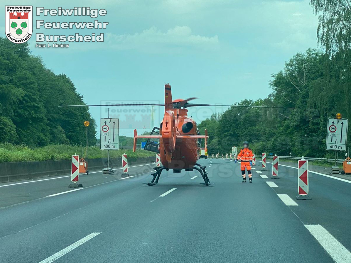 Verkehrsunfall 03. Juni 2021 auf der A1 bei Burscheid